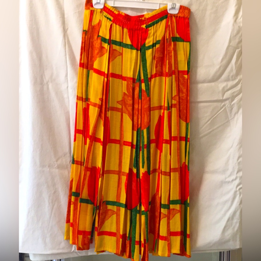 Vintage 90s Spiegel Moda pleated car wash skirt